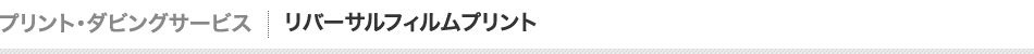リバーサルフィルムプリント